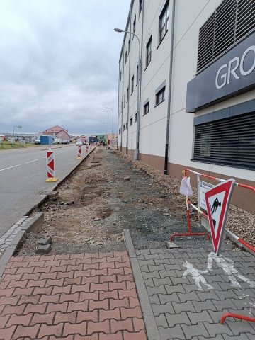 2025 Lužice – obnova zpevněných ploch po tornádu