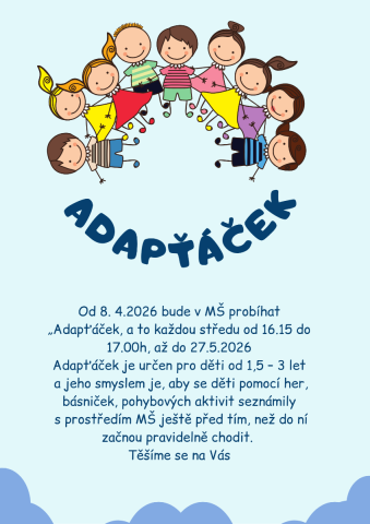 Mateřská škola - adaptační 