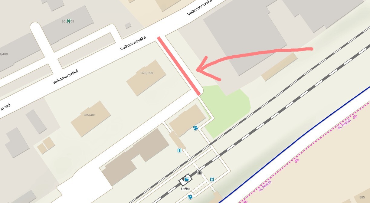 Cesta k nádraží - upozornění na omezení provozu od 3. 11. 2025