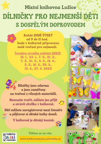 Místní knihovna Lužice - Dílničky pro nejmenší