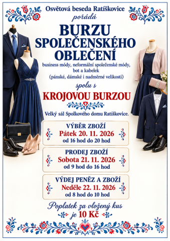 Ratíškovice - Burza společenského oblečení