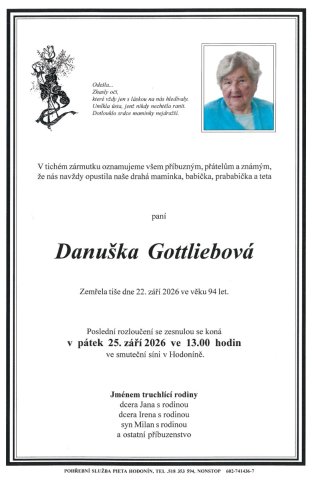Smuteční oznámení 2026