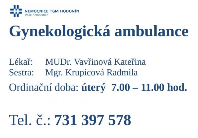 Nová gynekologická ambulance v Domě zdraví