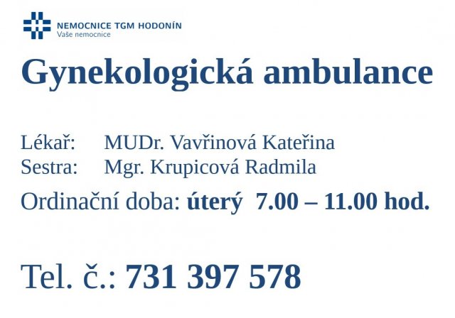 Nová gynekologická ambulance v Domě zdraví