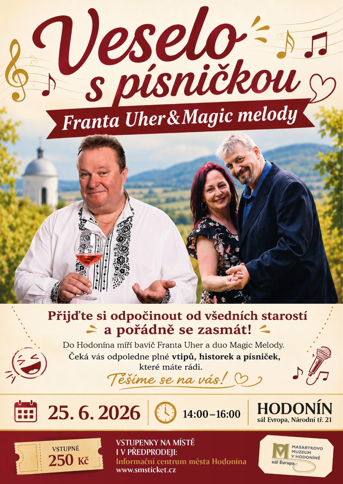 Hodonín - sál Evropa - Veselo s písničkou - Franta Uher a Magic Melody