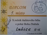 XI. ROČNÍK ŠTAFETOVÉHO BĚHU O POHÁR BOBA ZHÁŇALA 24. 10. 2008