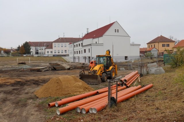 2021 Lužice – objekt sokolovny – akumulace dešťových vod