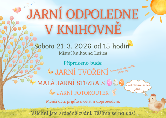 Jarní odpoledne v knihovně