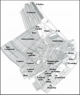 Mapa - katastr obce Lužice