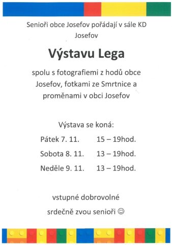 Josefov - výstava lega
