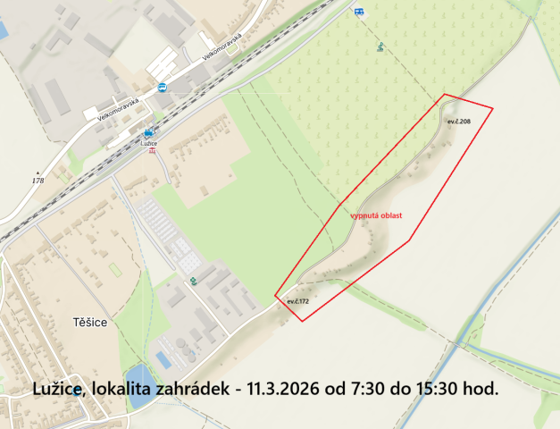 Oznámení o přerušení dodávky elektrické energie - 18. 6. 2025