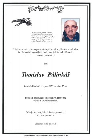 Smuteční oznámení 2025