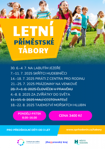 Centrum pro rodinu a sociální péči Hodonín - příměstské tábory