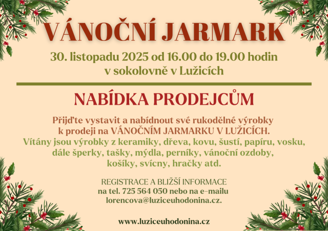 Vánoční jarmark - výzva pro prodejce