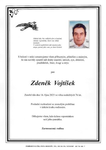 Smuteční oznámení 2025